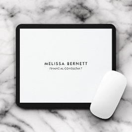 Minimalistisk lyxvit musmatta