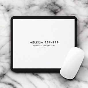 Minimalistisk lyxvit musmatta