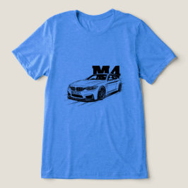 Minimalistisk M4 Sportbil Vector Grafisk T-Shirt