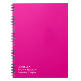 Minimalistisk Magenta för personlig Anteckningsbok