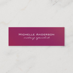 Minimalistisk Magenta Linjer Mini Visitkort