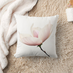 Minimalistisk Magnoliablommande Kastkudde Kudde