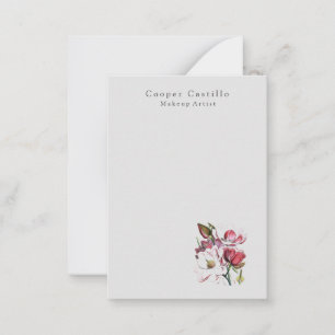 Minimalistisk Magnolias med modern enkel Professio Anteckningskort