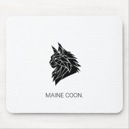 Minimalistisk Maine Coon Geometrisk Musmatta