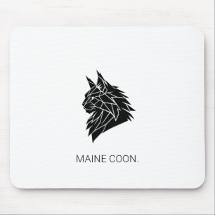 Minimalistisk Maine Coon Geometrisk Musmatta
