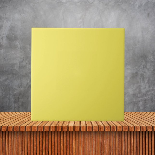 Minimalistisk Maj Pastel Gult Solid Färg Kakelplatta (Skapare uppladdad)