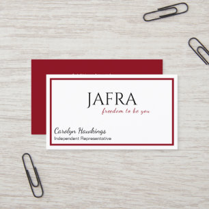 Minimalistisk Makeup Oberoende Rep Jafra Visitkort