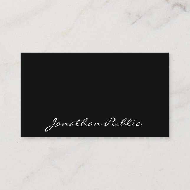 Minimalistisk mall för elegant Calligraphy-skript Visitkort (Framsida)