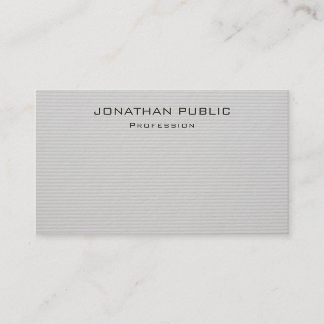 Minimalistisk mall för modern Professionell Elegan Visitkort (Framsida)
