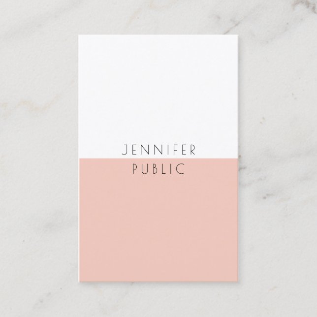 Minimalistisk mall för modern Professionell Elegan Visitkort (Framsida)
