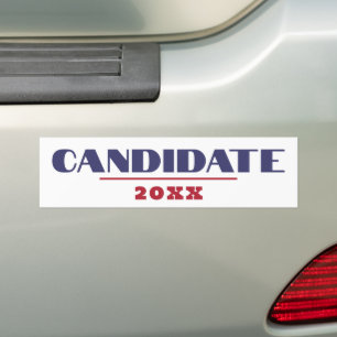 Minimalistisk mall   USA:s presidentval 2024 Bildekal