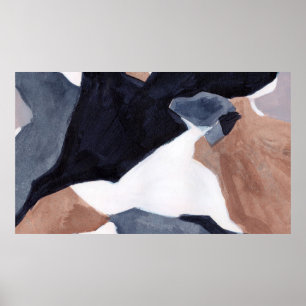 Minimalistisk målning. Konstens moderna biet. Beau Poster