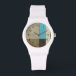 Minimalistisk målning med djupt Färg Armbandsur<br><div class="desc">Vad får du när du blandar en minimalistisk verve med djup, rik färg? Du får den här underbara contemporaryn Jennifer Goldberger målning. Plum, ljusblått och grått blandas för att få biet att leva. Köp ditt exemplar idag!</div>