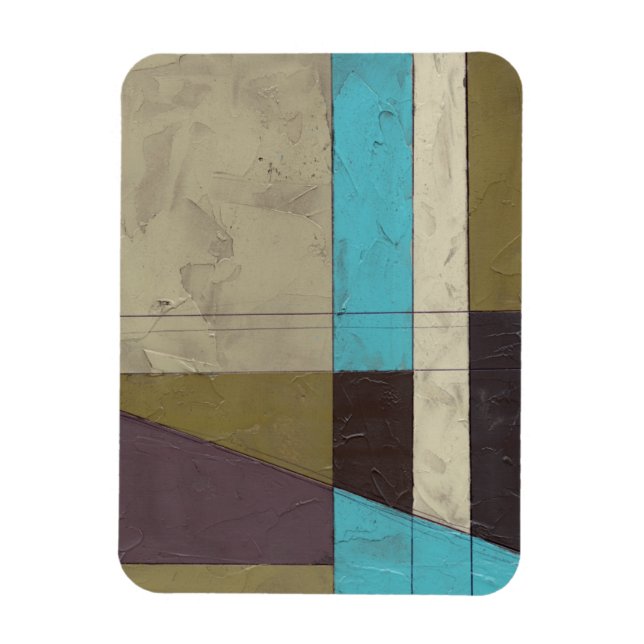 Minimalistisk målning med djupt Färg Magnet (Vertikal)