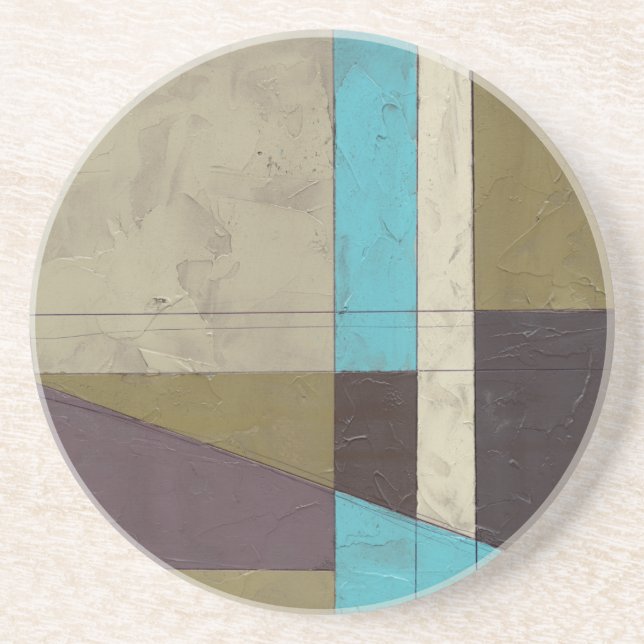 Minimalistisk målning med djupt Färg Underlägg Sandsten (Framsidan)