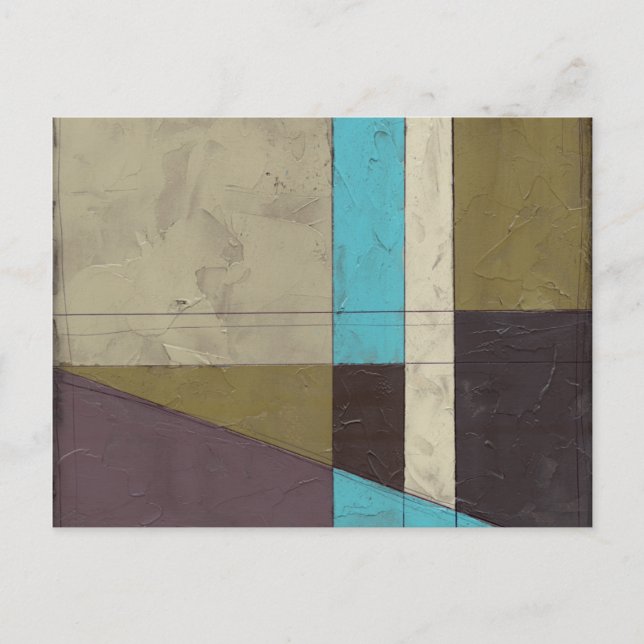 Minimalistisk målning med djupt Färg Vykort (Framsida)