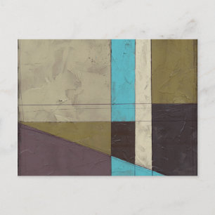 Minimalistisk målning med djupt Färg Vykort