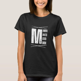 Minimalistisk Mamma Mood Moon Björn Design T Shirt
