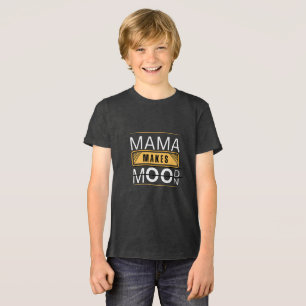 Minimalistisk Mamma Mood Moon Björn Design T Shirt
