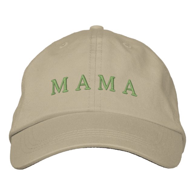Minimalistisk Mamma-Neutralt broderade Hat Broderad Keps (Framsida)