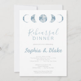 Minimalistisk Måne-faser Celestial Rehearsal Midda Inbjudningar
