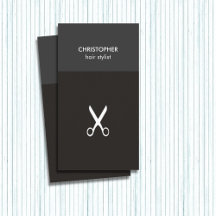 Minimalistisk manly Grått White Scissor Hair Styli