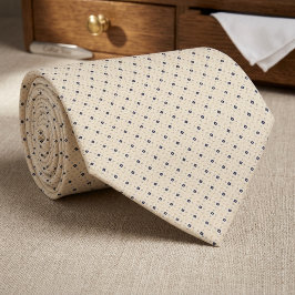 Minimalistisk marinblå diamantmikromönster på cham slips