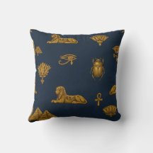 Minimalistisk marinblå och antika guld egyptisk mö