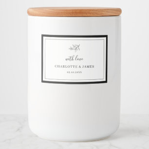 Minimalistisk märkning av Gräns-blomman Löv Candle Mat Etiketter