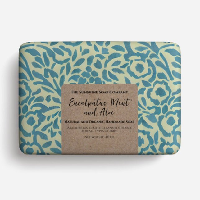 Minimalistisk märkning av Kraft Stil Soap-förpackn Fraktsedel (Skapare uppladdad)