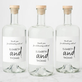 Minimalistisk märkning av modern elegant flaska spritflaskor etikett