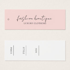 Minimalistisk Märkre för fabriksbeklädnadsetikett Litet Visitkort