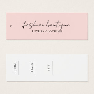 Minimalistisk Märkre för fabriksbeklädnadsetikett Litet Visitkort