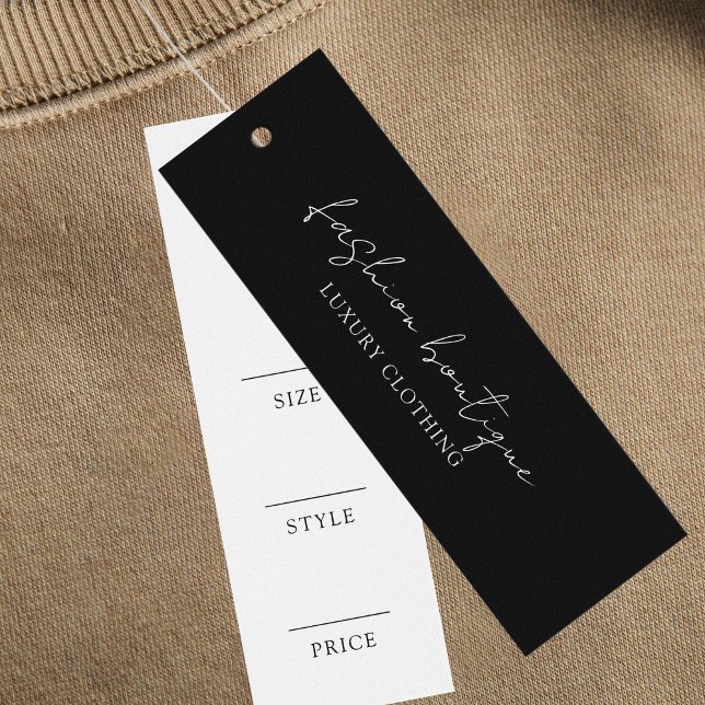 Minimalistisk Märkre för fabriksbeklädnadsetikett Litet Visitkort (Skapare uppladdad)