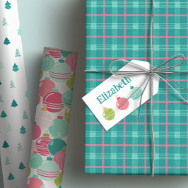 Minimalistisk Märkre för utsmyckning av Namn Presentetikett