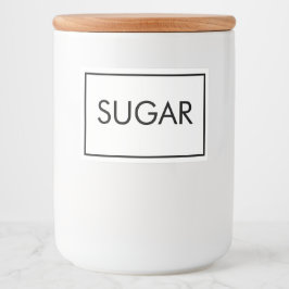 Minimalistisk matetikett mat etiketter