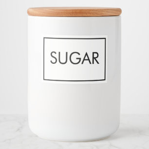 Minimalistisk matetikett mat etiketter