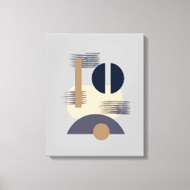 Minimalistisk meditativ monokromatisk teaterkonst canvastryck