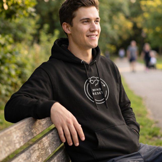 Minimalistisk Mental Reset Mental Hälsa Hoodie (Skapare uppladdad)