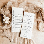 Minimalistisk meny   Tackkort | Bröllop Napkin<br><div class="desc">Den här vackra Bröllop Menu Tackkort har en handskriven kalligrafi med en minimalistisk modern layout - en perfekt accent för din bröllop eller speciella händelse. Använda den här menyn och tack för tillfälle, vare sig det är din bröllop, möhippa eller babydusch, förlovningsfest, pension party... spelar ingen roll du vill ha!...</div>
