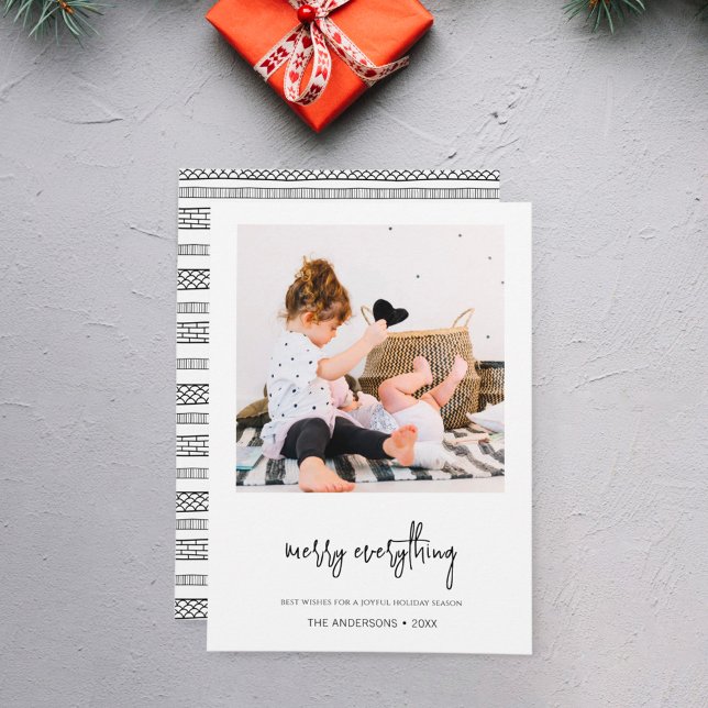 Minimalistisk Merry All jul Julkort (Skapare uppladdad)