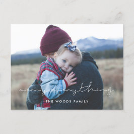 Minimalistisk merry allt foto helg vykort