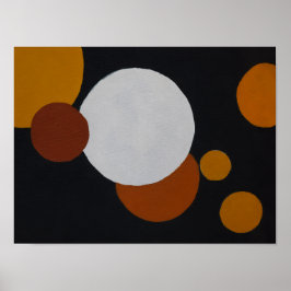 Minimalistisk Mid-Century Geometrisk Konst Poster