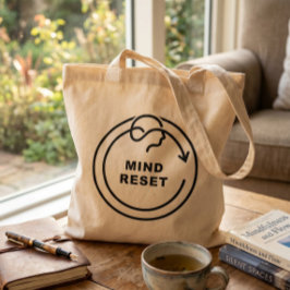 Minimalistisk Mind Reset-Totebag - Modern Tygkasse