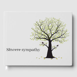 Minimalistisk minneshögtid: uppriktig sympati gästböcker