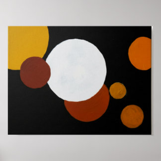 Minimalistisk mitten av seklets geometrisk konst poster