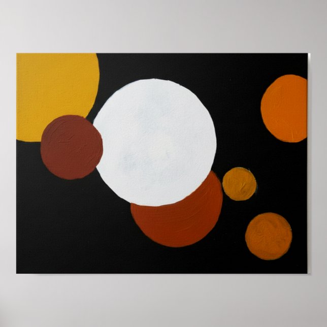 Minimalistisk mitten av seklets geometrisk konst poster (Framsidan)