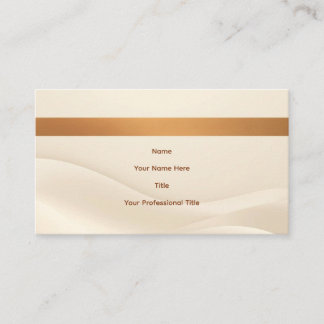 Minimalistisk mjuk beige och tan modern visitkort 