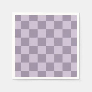 Minimalistisk mjuk lavendelrutig mönster pappersservett