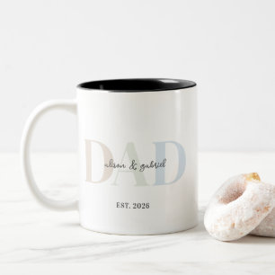 Minimalistisk mjuk neutral Pappas kaffemugg